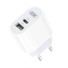 Сетевое зарядное устройство (адаптер) XO L97 PD / QC3.0 / 2.4A Max + Data Cable USB to Micro white