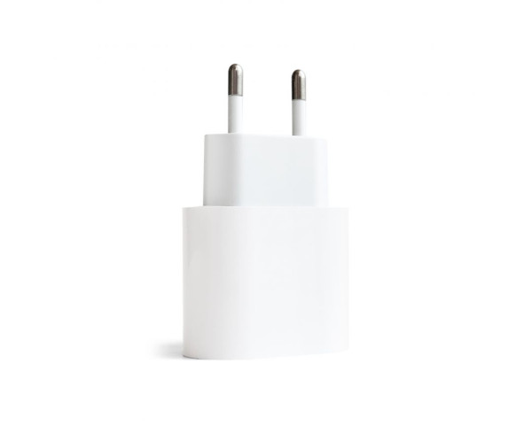 Сетевое зарядное устройство (адаптер) для Apple iРhone A2347 PD / 20W white High Quality carton box logo