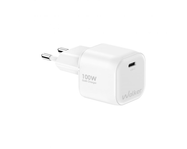 Сетевое зарядное устройство (адаптер) WALKER WH-83 100W GaN white