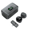 Мікрофон петличний XO MC12 з роз'ємом Type-C (+lightning адаптер) black