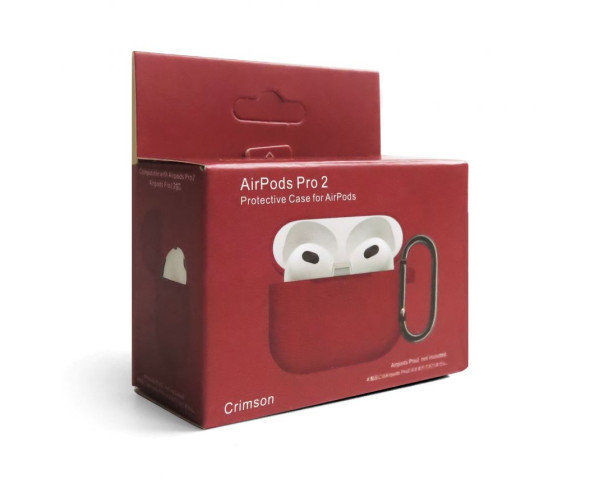 Чохол для AirPods Pro 2 Slim crimson (09)