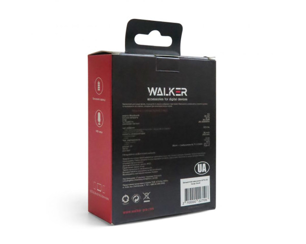 Навушники Bluetooth WALKER WTS-53 white/silver
