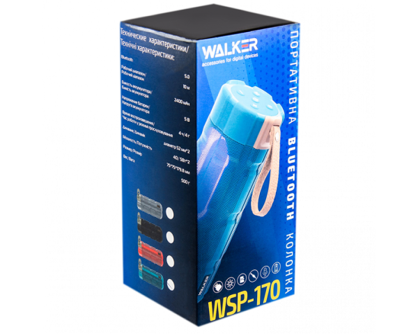 Портативна колонка WALKER WSP-170 grey