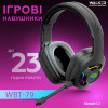 Ігрові навушники Bluetooth WALKER WBT-79 black