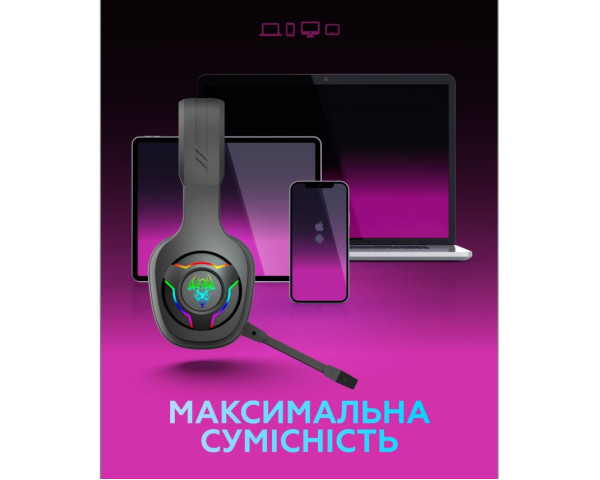 Ігрові навушники Bluetooth WALKER WBT-79 black