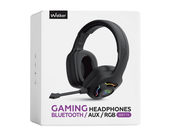 Ігрові навушники Bluetooth WALKER WBT-79 black
