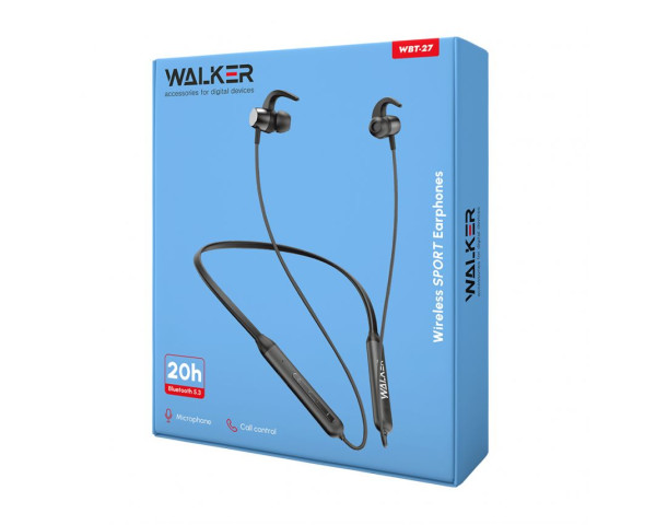 Навушники Bluetooth WALKER WBT-27 black