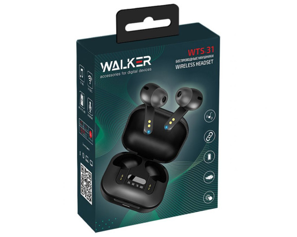 Навушники Bluetooth WALKER WTS-31 black